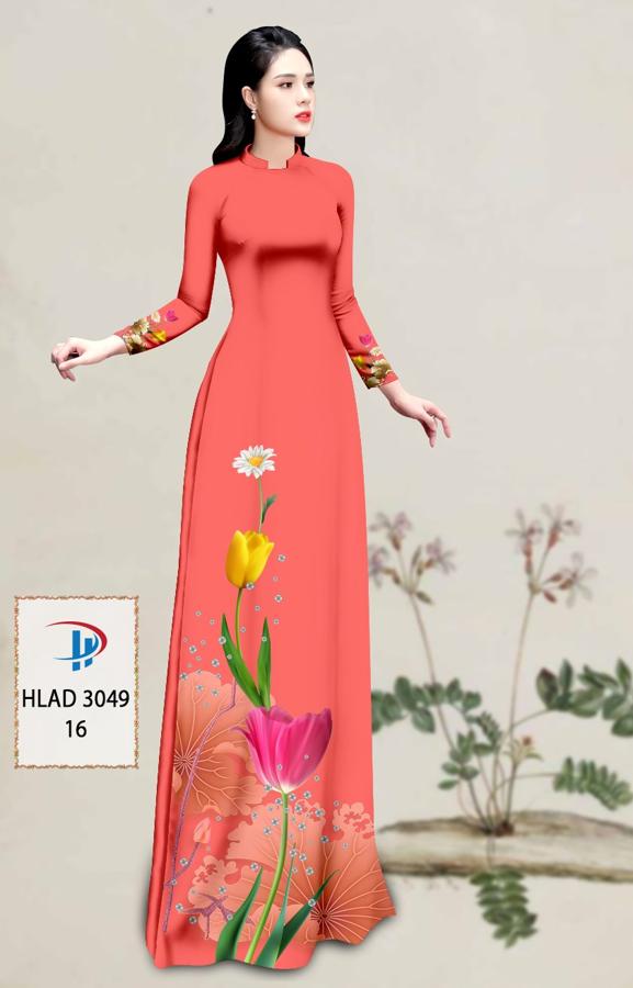 Vải Áo Dài Hoa Tulip AD HLAD3049 20